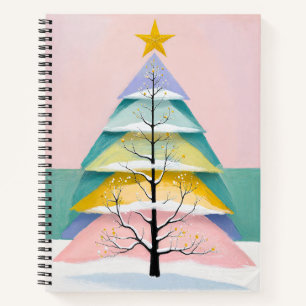 Winterlicher Pastellglanz Notizbuch
