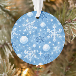 Winterlicher Schnee (Anpassbar) Ornament