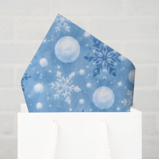 Winterlicher Schnee Seidenpapier