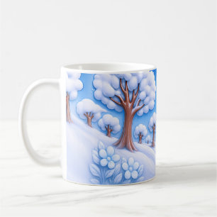 Winterlicher Schneebaum Kaffeetasse