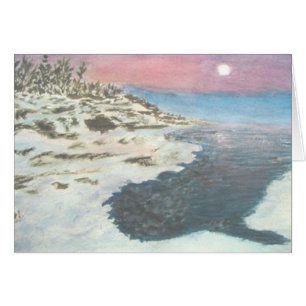 Winterlicher Sonnenuntergang in großartigem