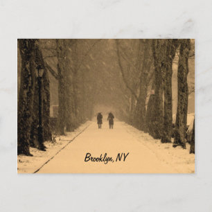 Winterliches Brooklyn Postkarte