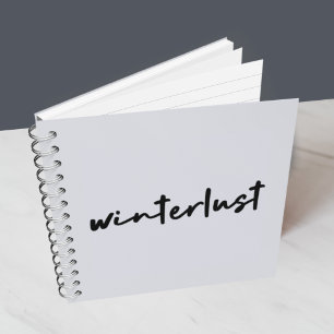 Winterlust   Winter Modernes Minimalistisches Weih Notizbuch