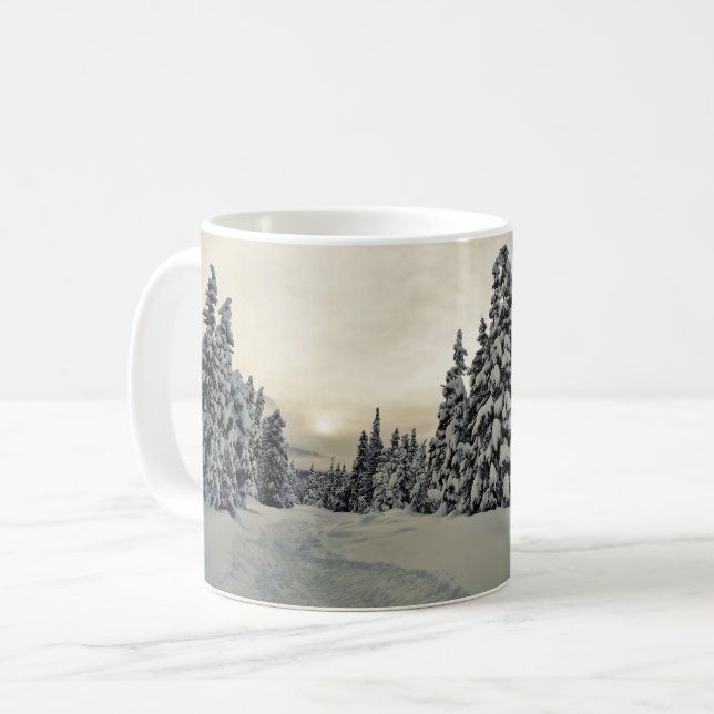 Wintermagie Kaffeetasse (Vorderseite Links)