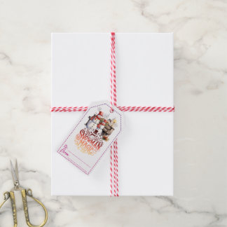 Wintermagietetiketten für Weihnachten Geschenkanhänger