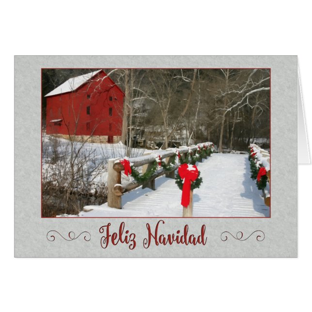 Wintermalerei Navidad (Vorderseite (Horizontal))