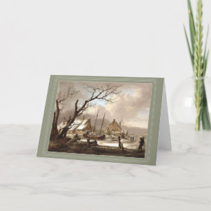 Wintermalerkarte Feiertagskarte