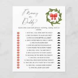 Wintermama oder Papa-Baby-Duschgame