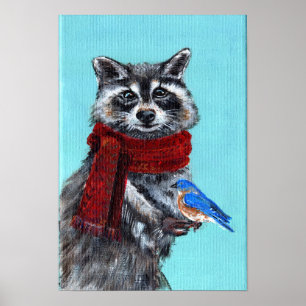 Wintermarathon mit Bluebird Poster