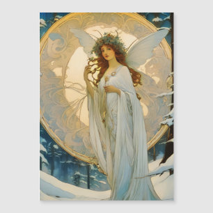 Wintermärchen - künstlerische Magnetkarte