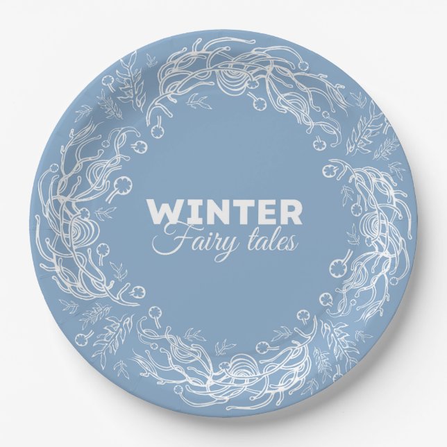 Wintermärchen. Pappteller (Vorderseite)