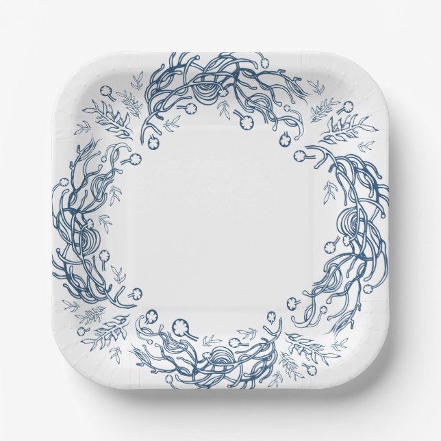 Wintermärchen. Pappteller (Vorderseite)