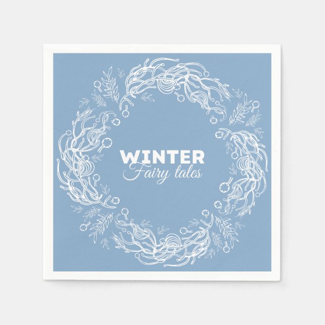 Wintermärchen. Serviette (Vorderseite)