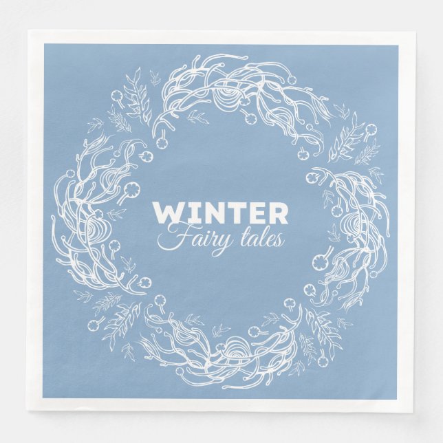 Wintermärchen. Serviette (Vorderseite)