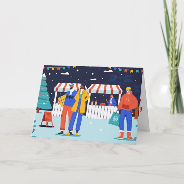 "Wintermarktfeste" Karte (Vorderseite)