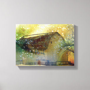 Wintermauer Leinwanddruck