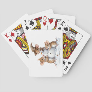 Wintermäuse Spielkarten