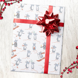 Wintermausurlaub Geschenkpapier