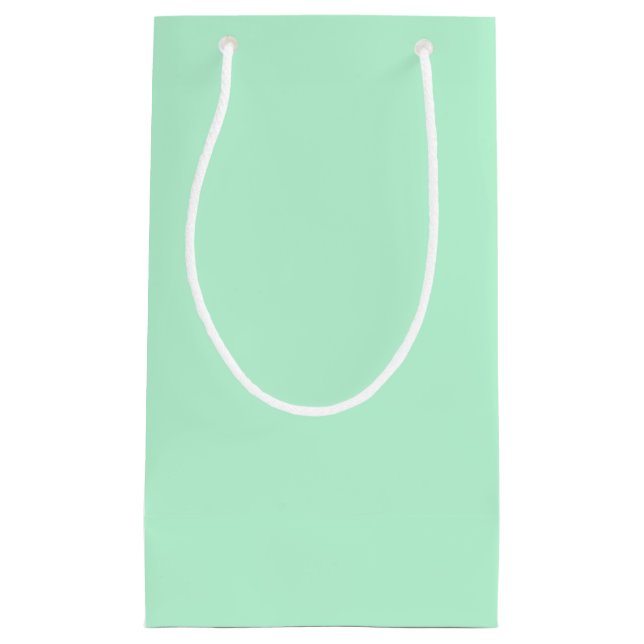 Winterminze, solide Farbe Kleine Geschenktüte (Vorderseite)