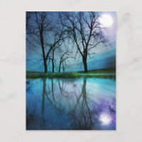 Wintermond, Postkarte