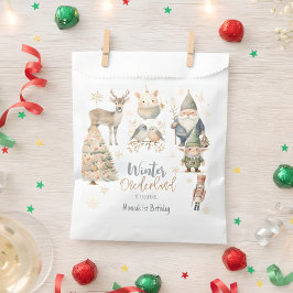 Wintermondländer Glitzer wunderbarer Geburtstag Geschenktütchen