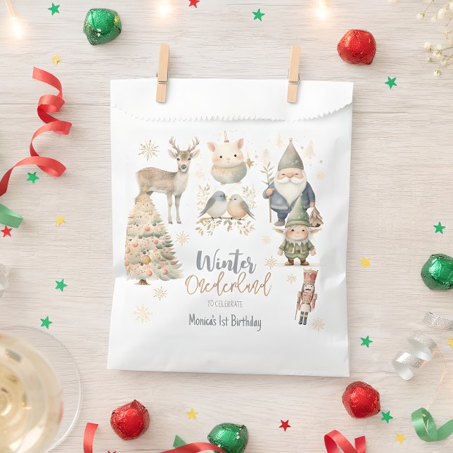 Wintermondländer Glitzer wunderbarer Geburtstag Geschenktütchen (Von Creator hochgeladen)