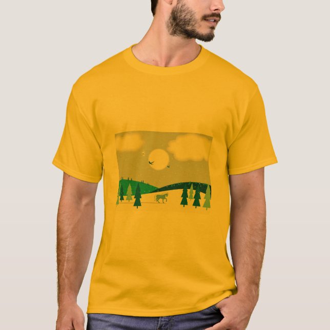 Wintermondlicht. T-Shirt (Vorderseite)