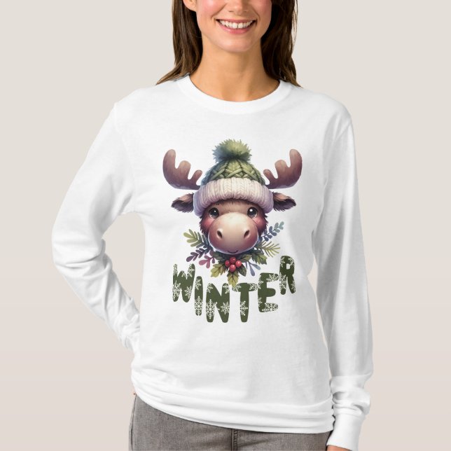 Wintermoose T-Shirt (Vorderseite)