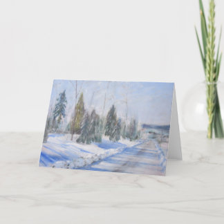 Wintermorgendliche Grußkarte Karte