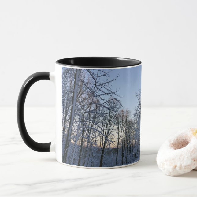 Wintermorgendlicht I Tasse (Mit Donut)