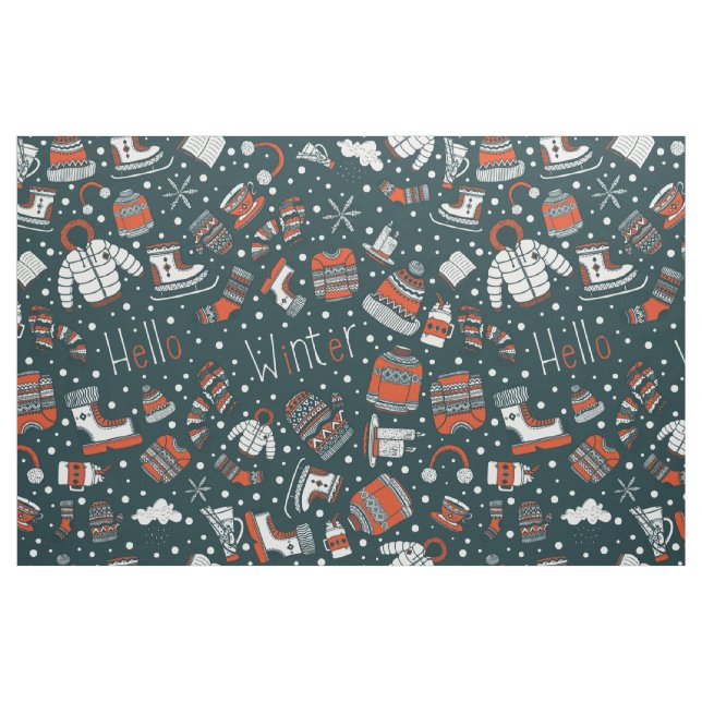 Wintermotiv Stoff (Fat Quarter (45,7 x 55,9 cm))