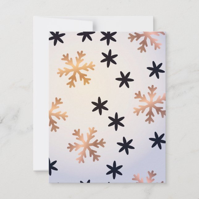 Wintermuster 12 mitteilungskarte (Vorderseite)