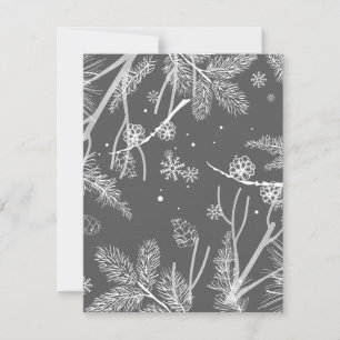 Wintermuster 4 mitteilungskarte