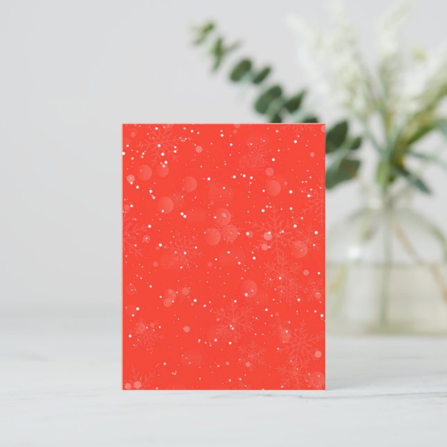 Wintermuster 7 postkarte (Stehend Vorderseite)