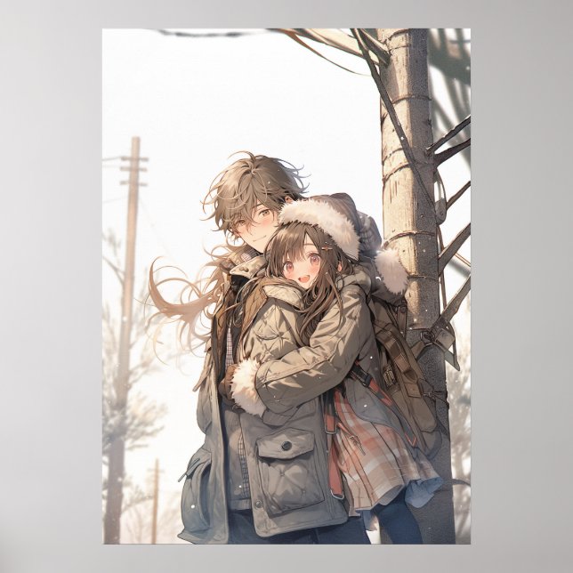 Wintermütze: Eine anime-Liebe im Schneefall Poster (Vorne)