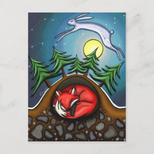 Winternacht Postkarte