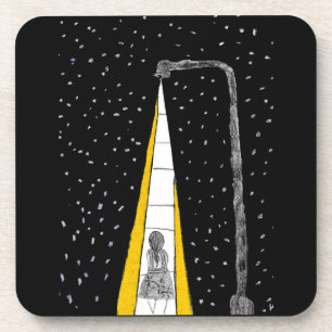 Winternachtsspaziergang Untersetzer