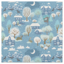 Winternachtszeit Vintage Dorflandschaft