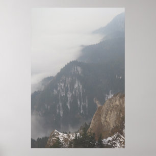 Winternebel in Pieniny Poster