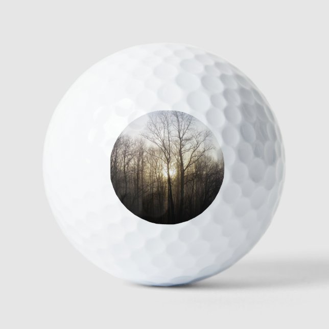 Winternebel Naturfotografie Golfball (Vorderseite)