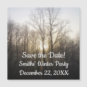 Winternebel Naturfotografie Magnetkarte