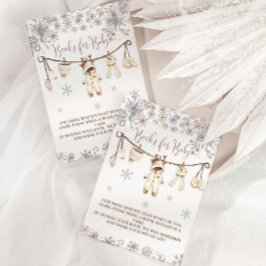 Winterneutrale Kleiderbücher für Baby Begleitkarte