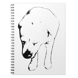 Winternoten mit Labrador Muse Notizblock