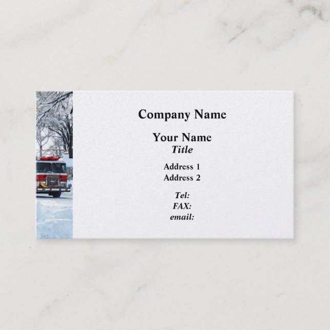 Winternotstand Visitenkarte (Vorderseite)