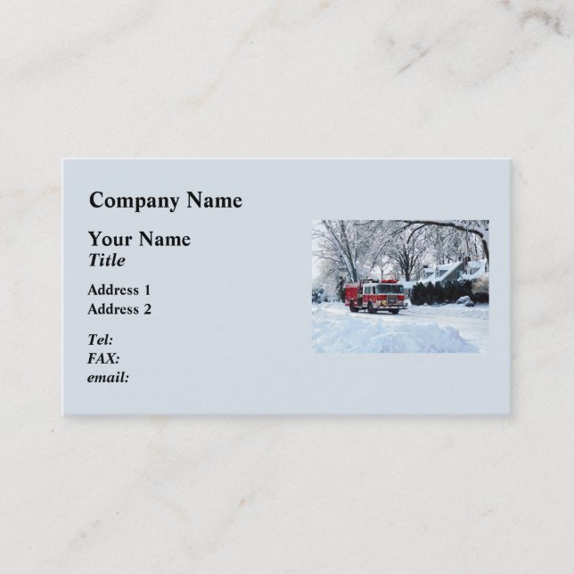 Winternotstand Visitenkarte (Vorderseite)