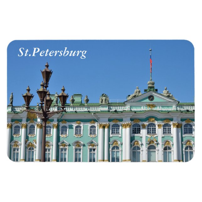 Winterpalast in St. Petersburg, Russland Magnet (Horizontal)