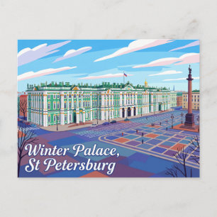 Winterpalast Russland Postkarte