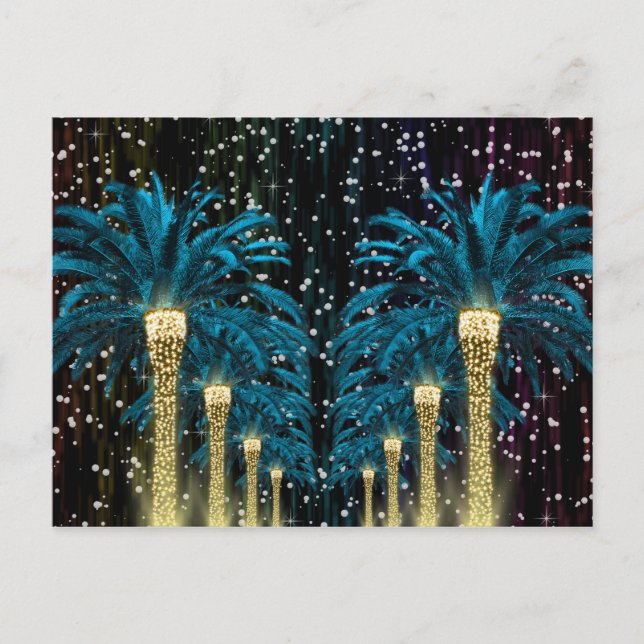 Winterpalme Postkarte (Vorderseite)