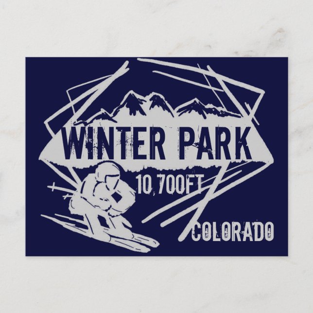 Winterpark Colorado Dolcefarniente Postkarte (Vorderseite)