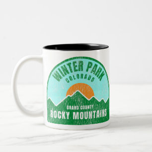 Winterpark Colorado Felsengebirge Zweifarbige Tasse